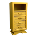 Art Deco ochre yellow chiffonier