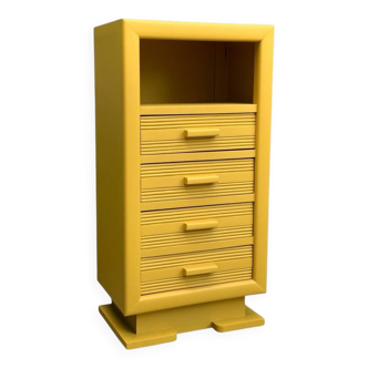 Art Deco ochre yellow chiffonier