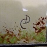 Ceramic coffee table with fish patterns