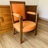 Orange armchair