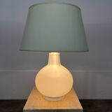Opaline lamp from the 70s by Verre Lumière
