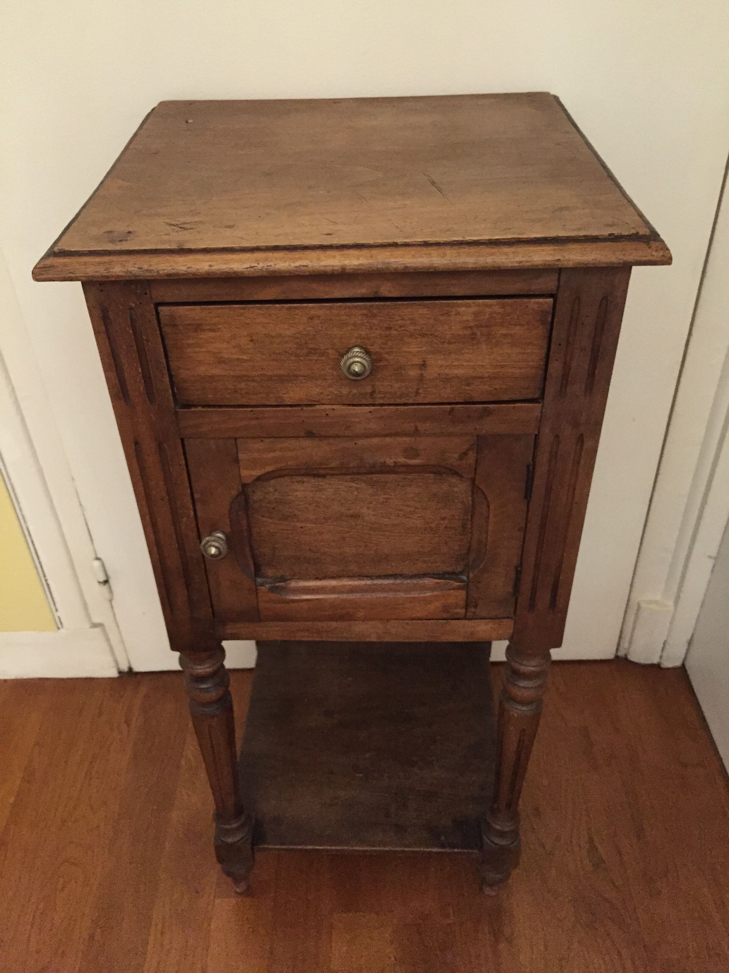 Old bedside table