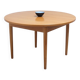 Round extendable dining table in oak by Van Den Berghe-Pauvers, 1970s
