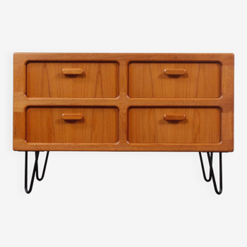 Vintage Teak Sideboard Dyrlund Danish Hairpin Mid Century 60s