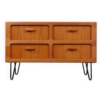 Buffet vintage en teck Dyrlund épingle à cheveux danois milieu du siècle 60