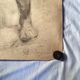 Large drawing of a man signed around 1943 pencil on paper dimensions: height -120cm-