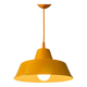 Small vintage yellow industrial pendant lamp
