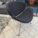 Orange Slice 437 grey armchair by Pierre Paulin for Artifort, 1980