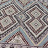 Handmade margoum rug in natural wool