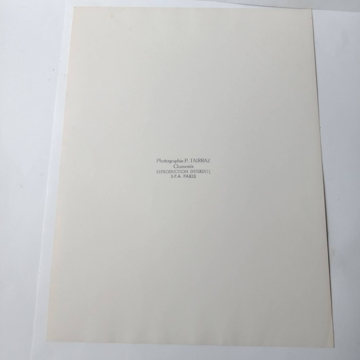 Mont-Blanc Mountain original photograph 1950 Pierre Tairraz