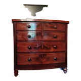 English mahogany chest of drawers XIXth