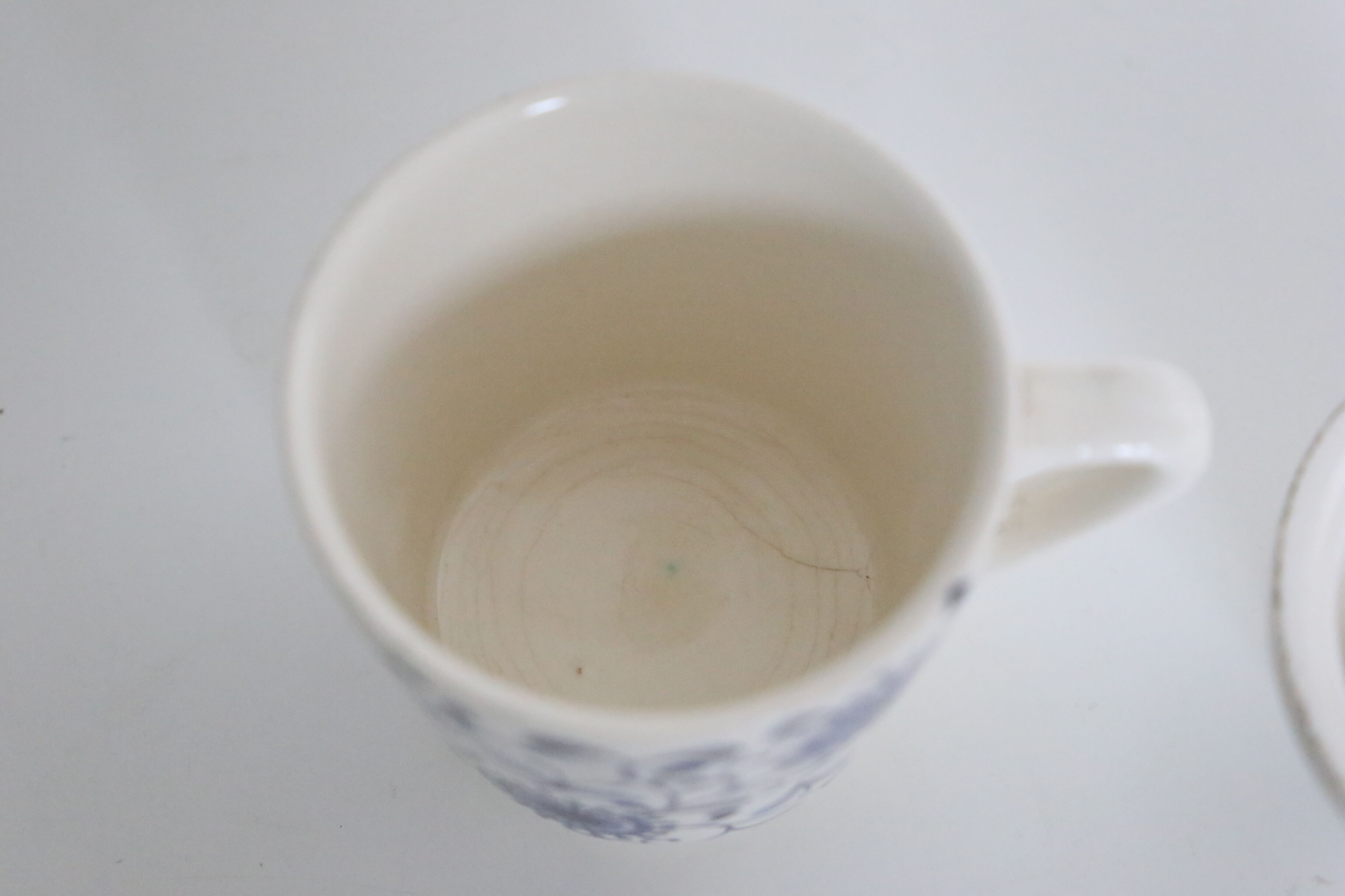 DBGM blue and white floral tared, made in Germany