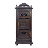 Bonnetière Armoire style Breton en bois naturel