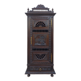Bonnetière Breton style wardrobe in natural wood