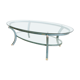 Vintage oval coffee table by Pierre Vandel, 1970s