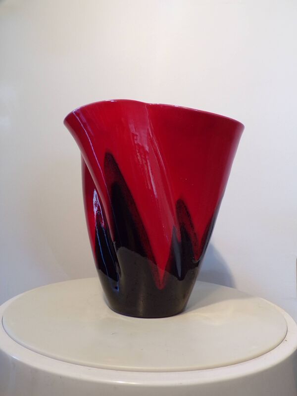 Vase Elchinger mouchoir quadrilobé h=22cm