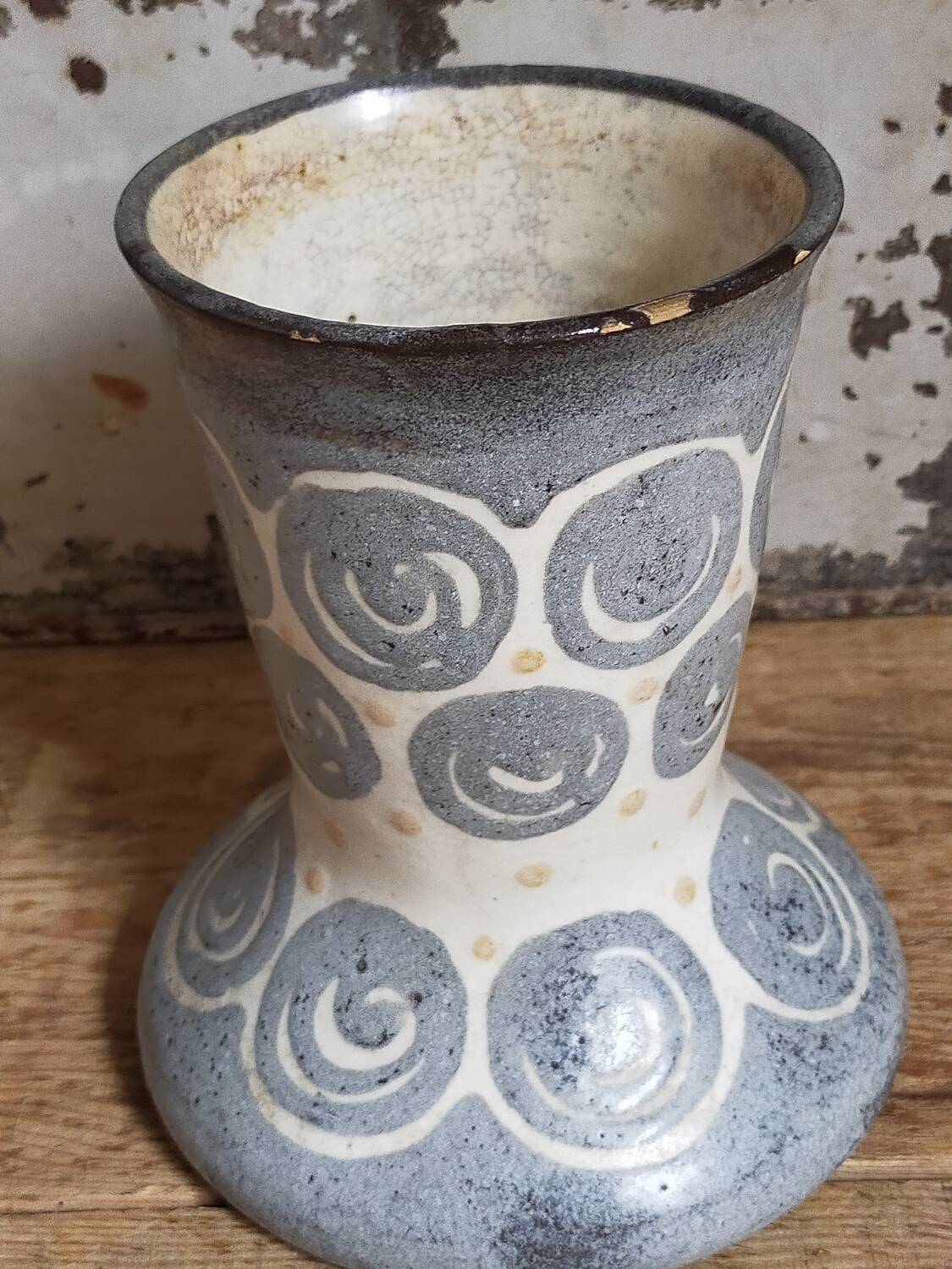 Elchinger fils Art Deco ceramic vase
