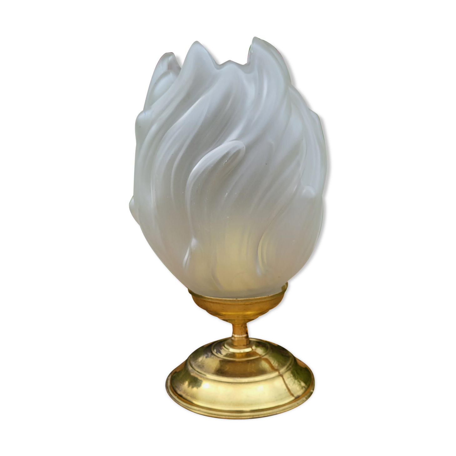 Art Deco flame lamp