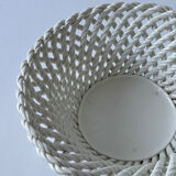 Antique twisted ceramic basket, 1930