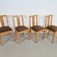 Arts and Crafts Dining Chairs, 1930s, Set of 4