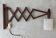 Teak accordion wall lamp Le Klint by Erik Hansen Scandinavian 1950