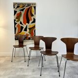 SET OF 4 MOSQUITO CHAIRS BY ARNE JACOBSEN