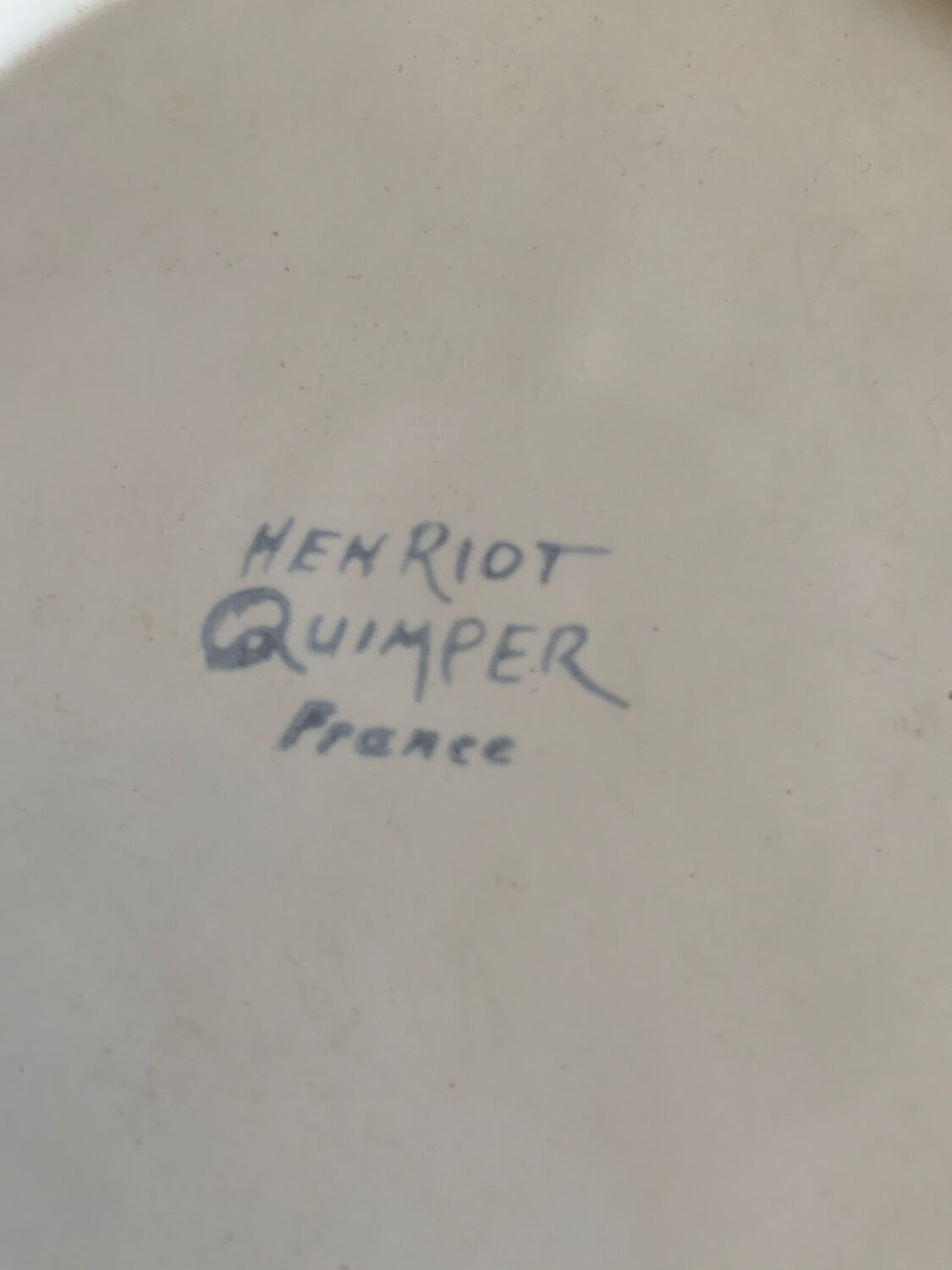 Hollow plate Quimper