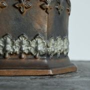 19th-century neo-Gothic tobacco pot.