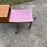 Mid-Century Teak Telephone Bench, 1960s