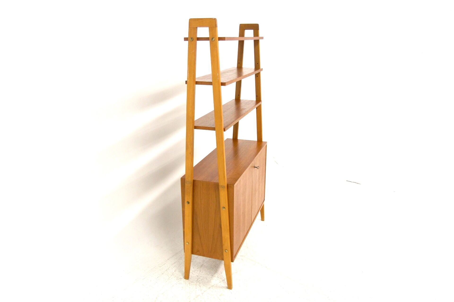 Scandinavian boxed teak library, Möbel-Ikea, Sweden, 1960