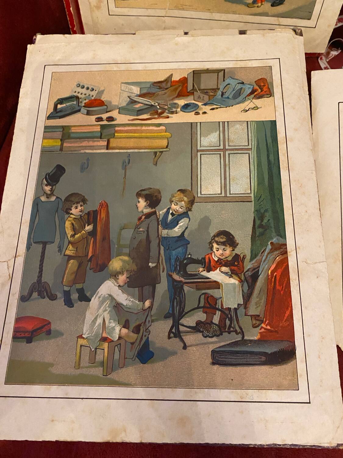 19th century wooden cube set