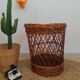Large basket / laundry basket - vintage wicker toy basket