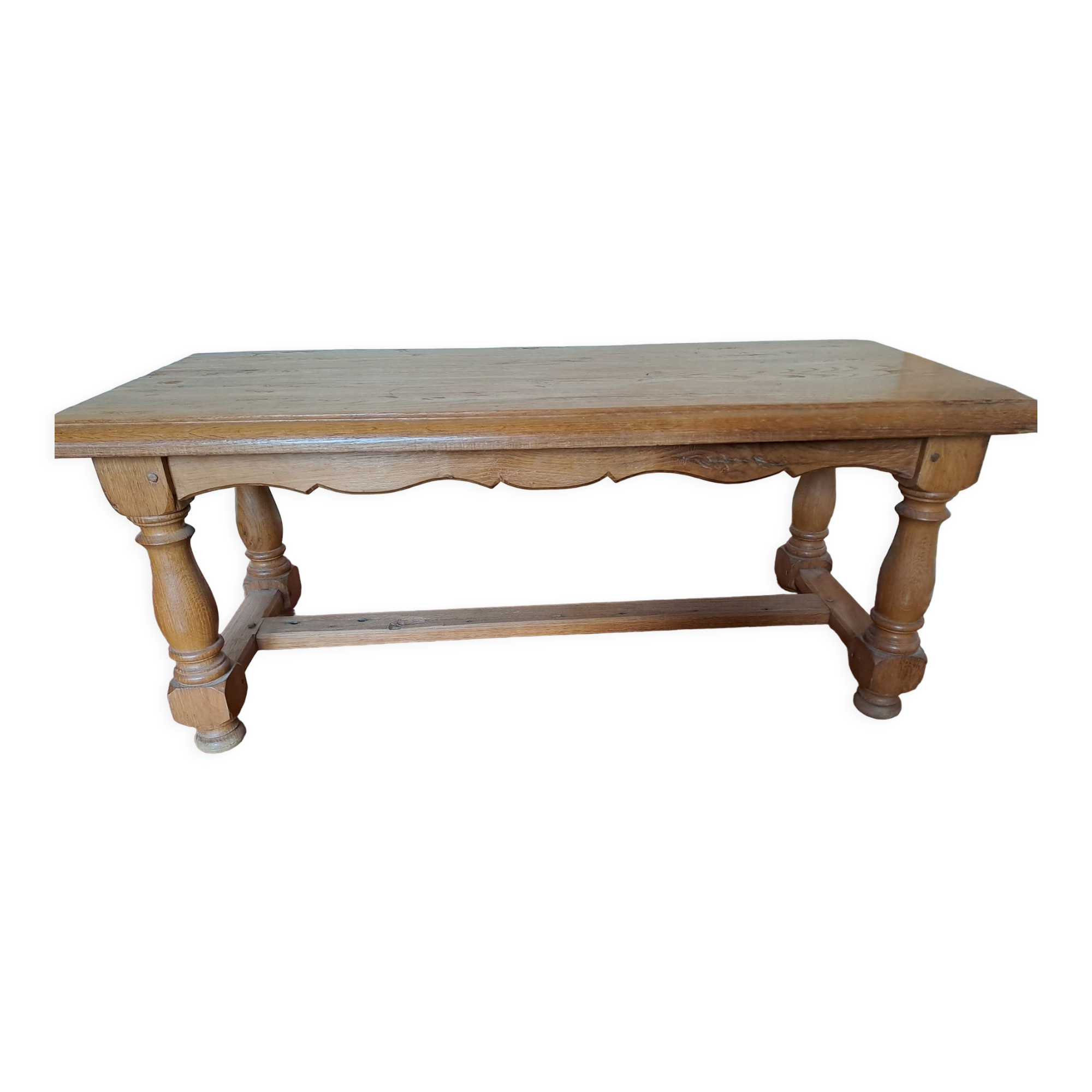 Solid oak coffee table