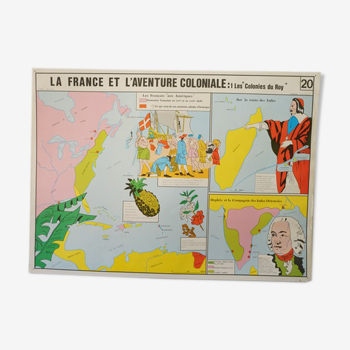 School poster french colonies