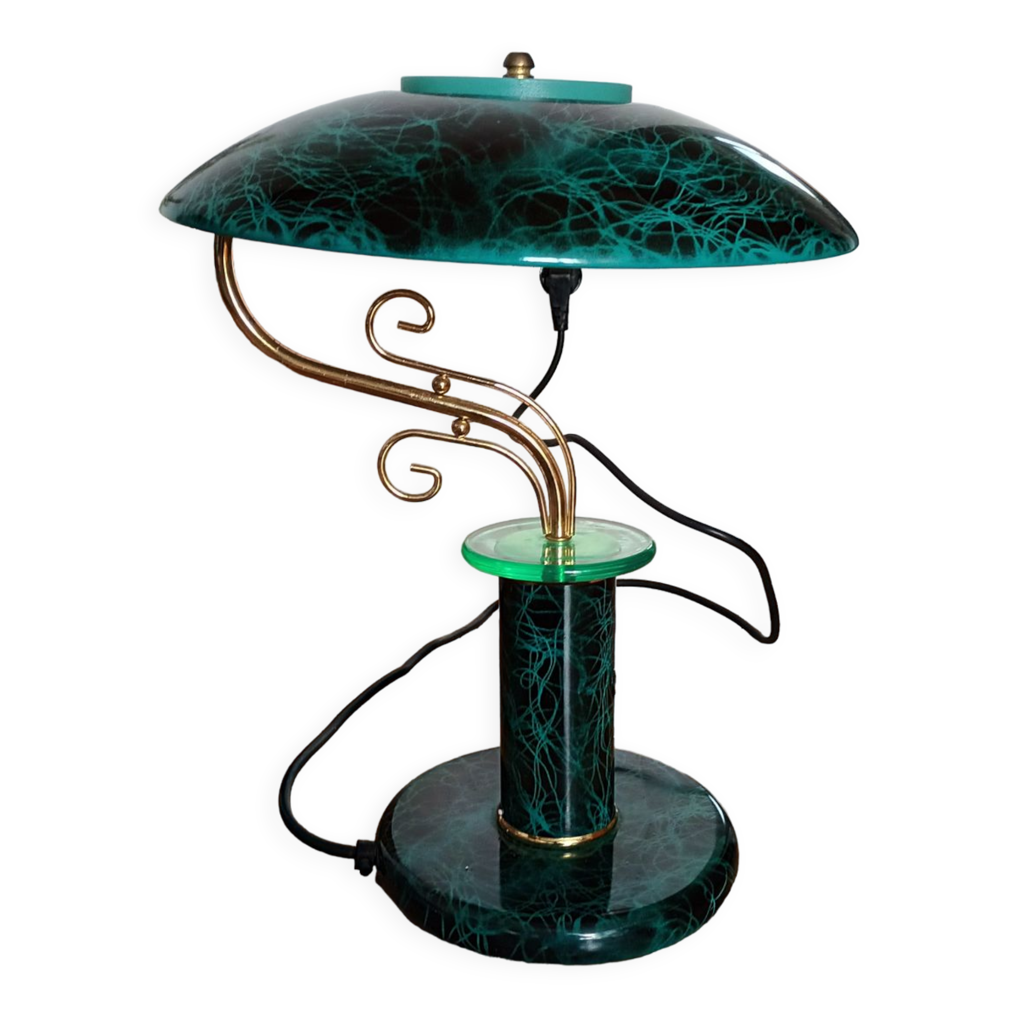 Vintage liner mushroom lamp