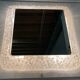Ice mirror by Egon Hilleband square with light 1970s