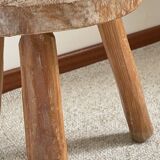 Vintage Solid Wood Tripod Stool
