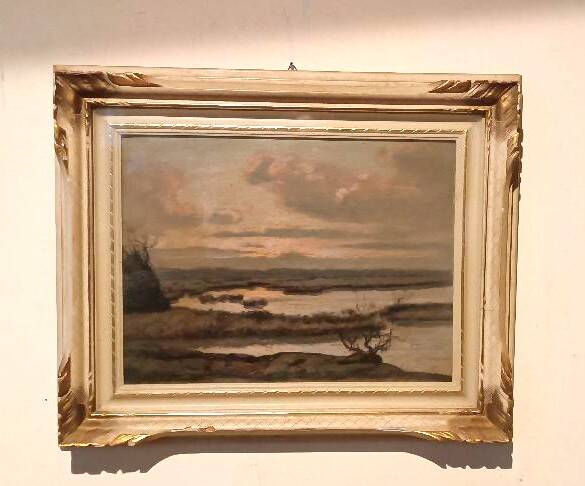Landscape painting by Gino Romiti (Livorno 1881-1967)