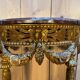 Louis XVI style console in gilded and carved wood
