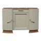 Art Deco sideboard in renovated solid oak – marble top