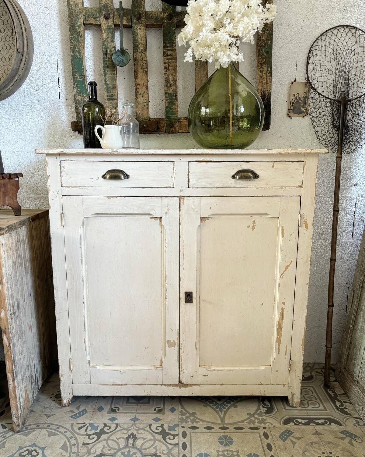 Parisian buffet with cream patina