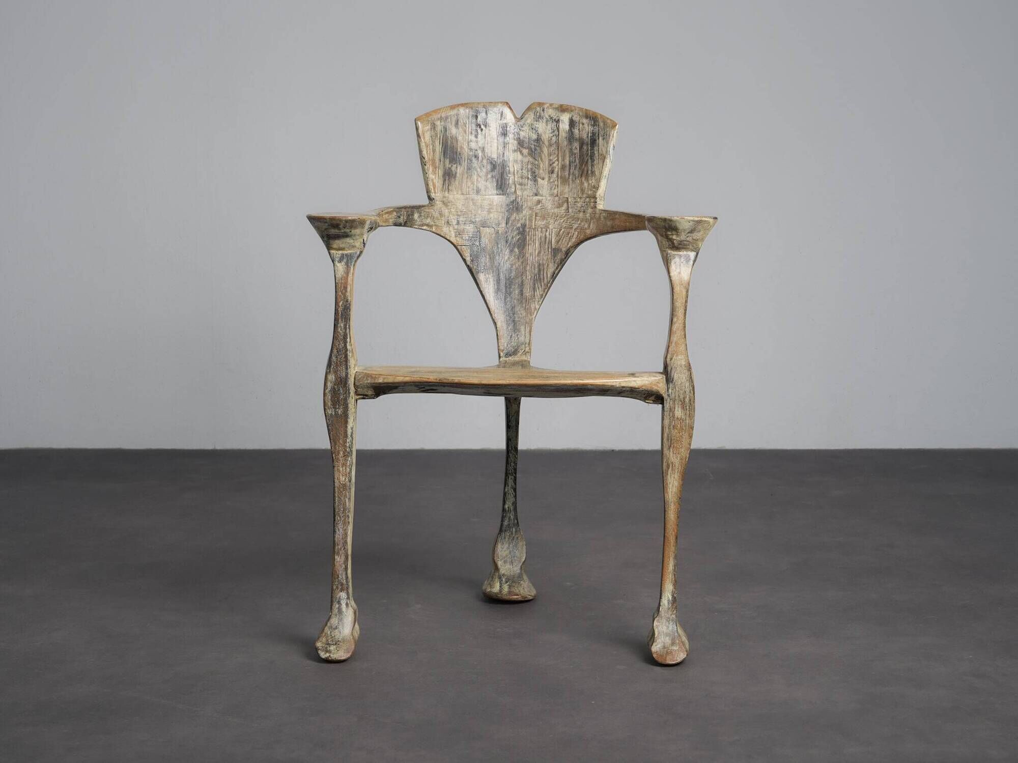 Unique “Ginkgo Biloba” sculptural armchair by Joop Evers and Frans Bolscher, Netherlands, 1992
