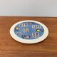 Assiette à gâteau en céramique allemande du milieu du siècle avec motifs floraux de Limburg, années 1960