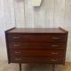 Chest of drawers with tapered feet