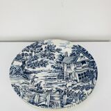 4 assiettes plates terre de fer anglaises, ironstone