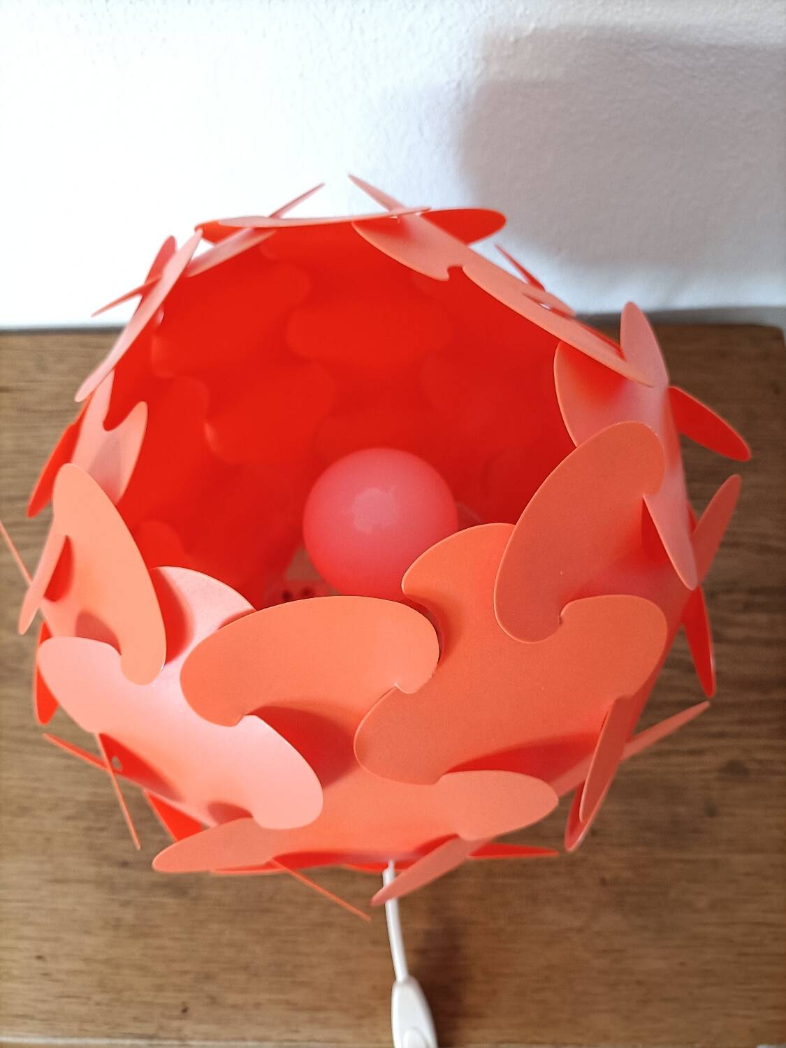 Vintage Ikea orange lamp