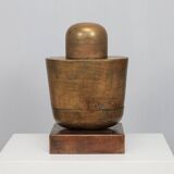 Holey Grail monumental sculptural form in wood by Annet Gaaikema, 1980s