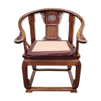 Fauteuil chinois fer à cheval