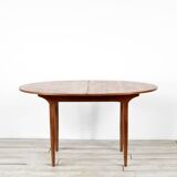 Midcentury oblong teak extending table