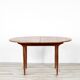Midcentury oblong teak extending table